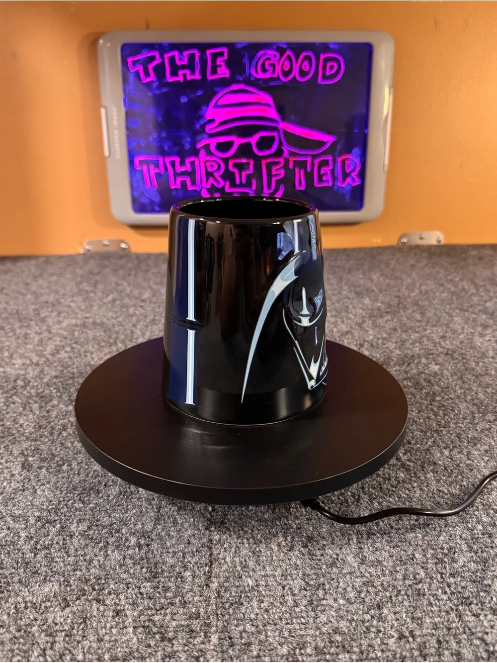 Star Wars Black Darth Vader Sculpted Face Ceramic Mug